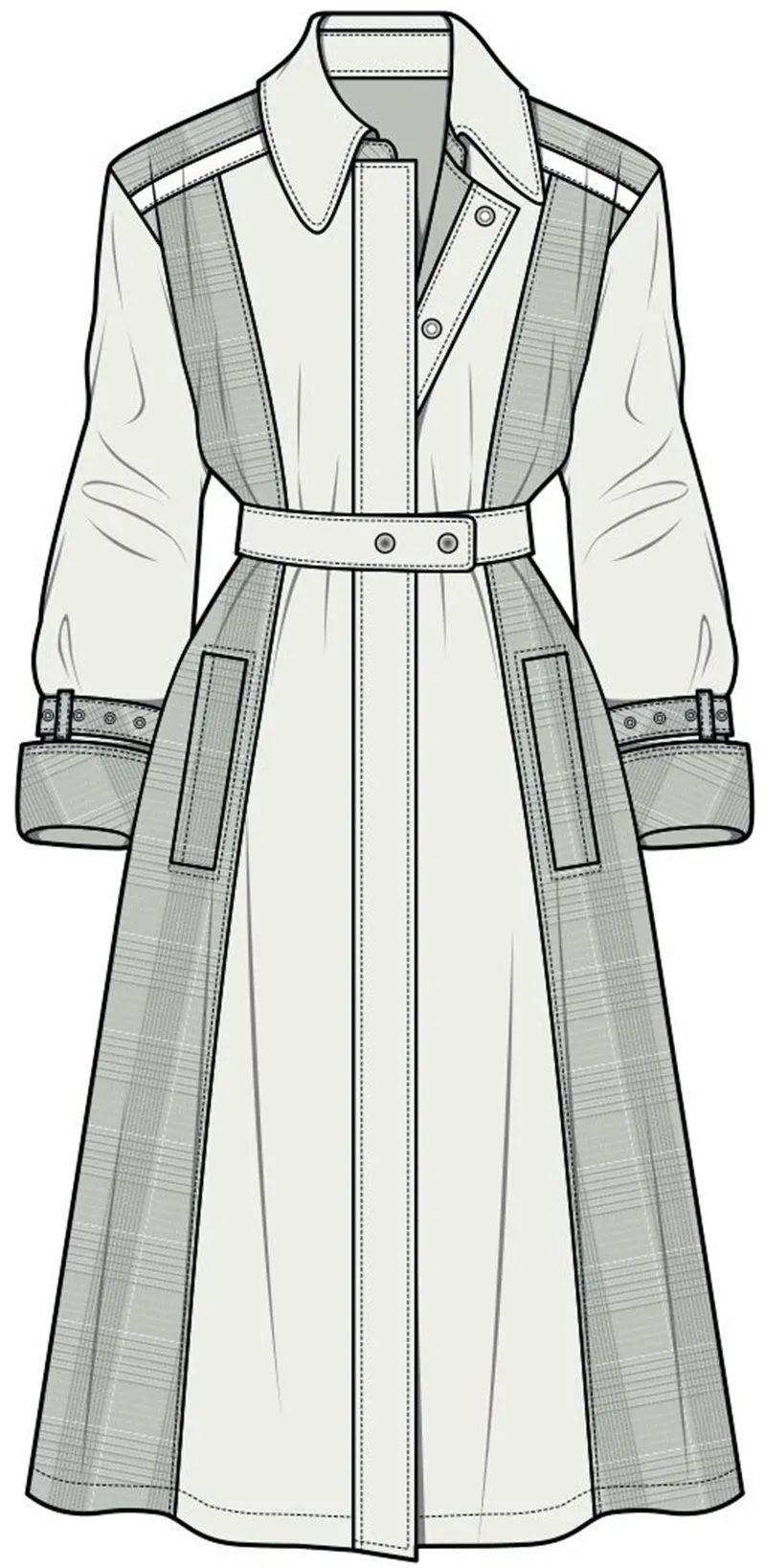 160例外套:夹克、大衣、风衣、西服、羽绒服款式图!(参考模板)!